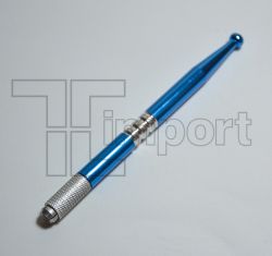 Caneta Tebori Aluminio Azul Metálica - Ref.2820